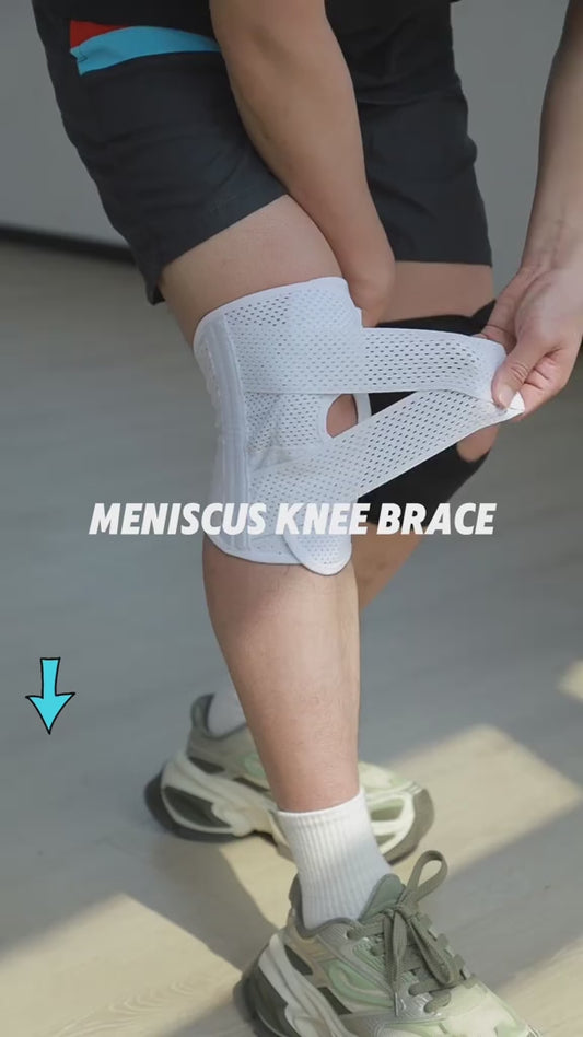 Premium Adjustable Knee Brace – Breathable Compression Support with Side Stabilizers for Active Lifestyles